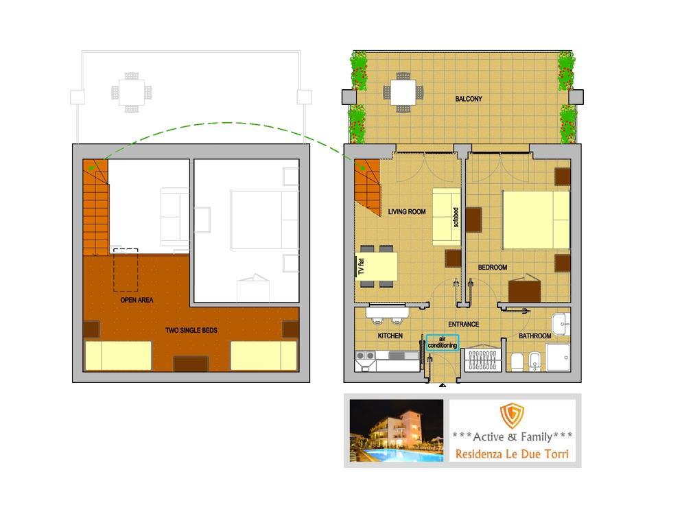 Апарт готель Residenza Le Due Torri Рива-дель-Гарда Екстер'єр фото